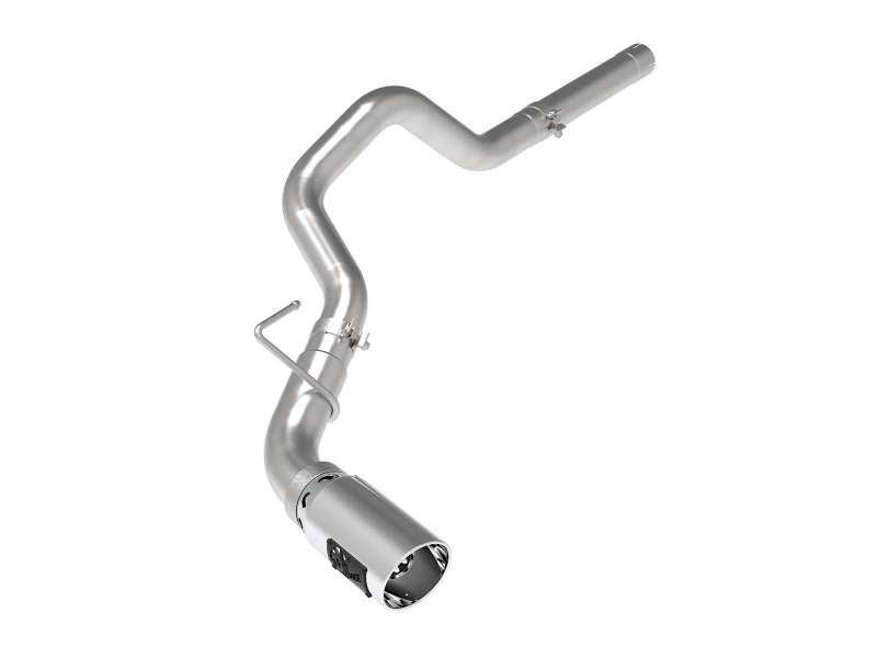 aFe Large Bore-HD 3in 409-SS DPF-Back Exhaust System w/ Polished Tip 14-19 RAM 1500 V6 3.0L (td)-DPF Back-Deviate Dezigns (DV8DZ9)