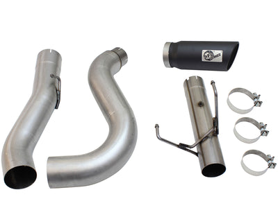 aFe MACHForce XP Exhaust Large Bore 5in DPF-Back SS 13-15 Dodge Trucks L6-6.7L (td) *Black Tip-DPF Back-Deviate Dezigns (DV8DZ9)