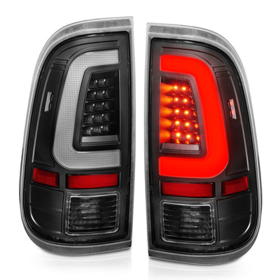 ANZO 2008-2016 Ford F-250 LED Taillights Black Housing Clear Lens (Pair)-Tail Lights-Deviate Dezigns (DV8DZ9)