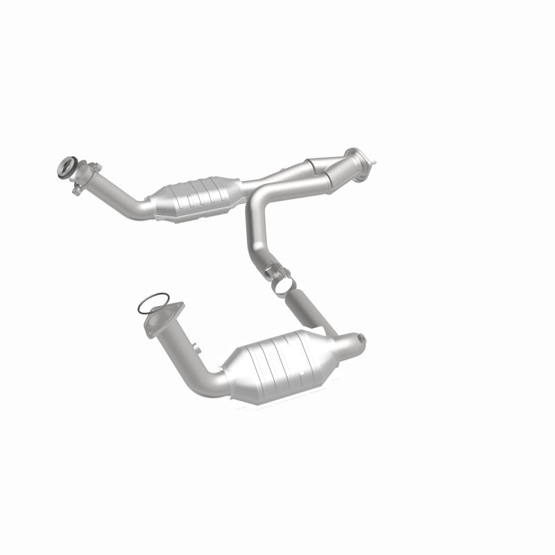 MagnaFlow Conv DF 02-06 Cadillac Escalade / 02-06 Chevy Avalanche 5.3L Dual Conv Y-Pipe Assembly 2WD-Catalytic Converter Direct Fit-Deviate Dezigns (DV8DZ9)