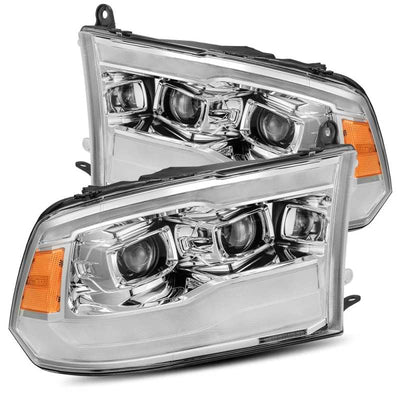 AlphaRex 09-18 Dodge Ram 1500HD PRO-Series Projector Headlights Plank Style Chrome w/Seq Signal/DRL-Headlights-Deviate Dezigns (DV8DZ9)