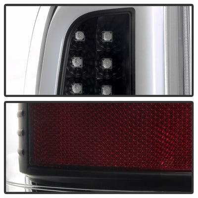 Spyder 08-16 Ford Super Duty F-250 V3 Light Bar LED Tail Lights - Black (ALT-YD-FS07V3-LBLED-BK)-Tail Lights-Deviate Dezigns (DV8DZ9)