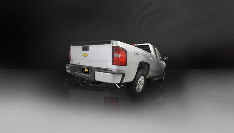 Corsa 2011-2013 Chevrolet Silverado Crew Cab/Short Bed 1500 6.2L V8 Polished Sport Cat-Back Exhaust-Catback-Deviate Dezigns (DV8DZ9)