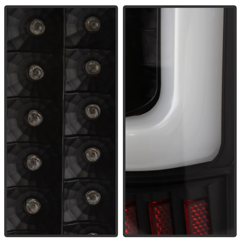 xTune 04-15 Nissan Titan Light Bar LED Tail Lights - Black (ALT-ON-NTI04-LBLED-BK)-Tail Lights-Deviate Dezigns (DV8DZ9)