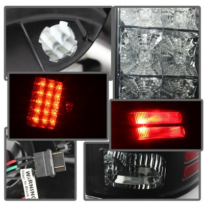 Spyder Dodge Ram 1500 09-14 LED Tail Lights Incandescent- Blk Smke ALT-YD-DRAM09-LED-BSM-Tail Lights-Deviate Dezigns (DV8DZ9)