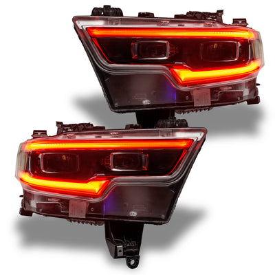 Oracle 19-21 RAM 1500 Headlight DRL Kit Proj. LED - RGBW+A w/ Simple Controller SEE WARRANTY-Headlights-Deviate Dezigns (DV8DZ9)