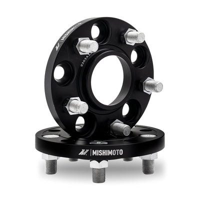 Mishimoto Wheel Spacers - 5x114.3 - 60.1 - 20 - M12 - Black-Wheel Spacers & Adapters-Deviate Dezigns (DV8DZ9)
