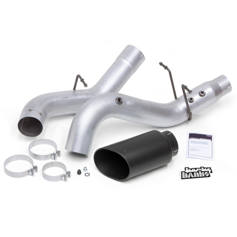 Banks Power 17-19 Chevy Duramax L5P 2500/3500 Monster Exhaust System w/ Black Tip-Catback-Deviate Dezigns (DV8DZ9)