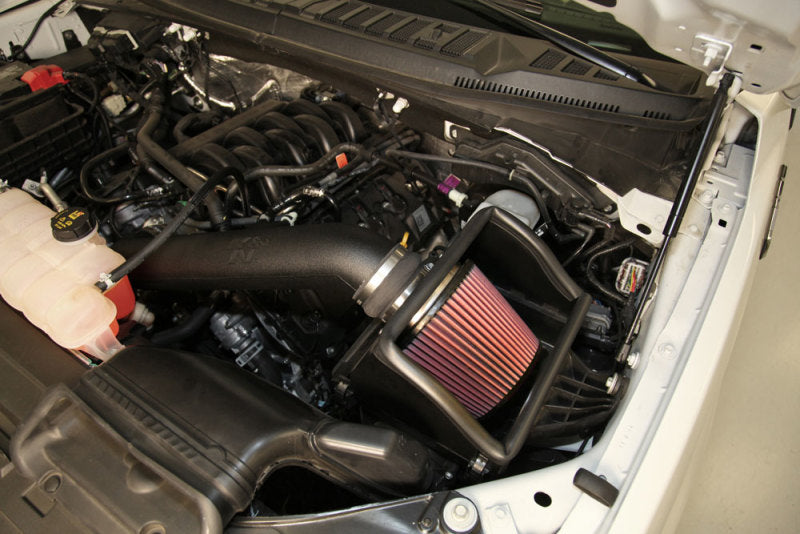K&N 2015 Ford F-150 5.0L V8 Performance Intake Kit-Cold Air Intakes-Deviate Dezigns (DV8DZ9)