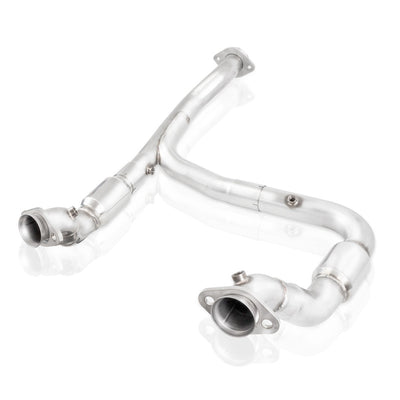 Stainless Works 15-18 F-150 3.5L Downpipe 3in High-Flow Cats Y-Pipe Factory Connection-Downpipes-Deviate Dezigns (DV8DZ9)