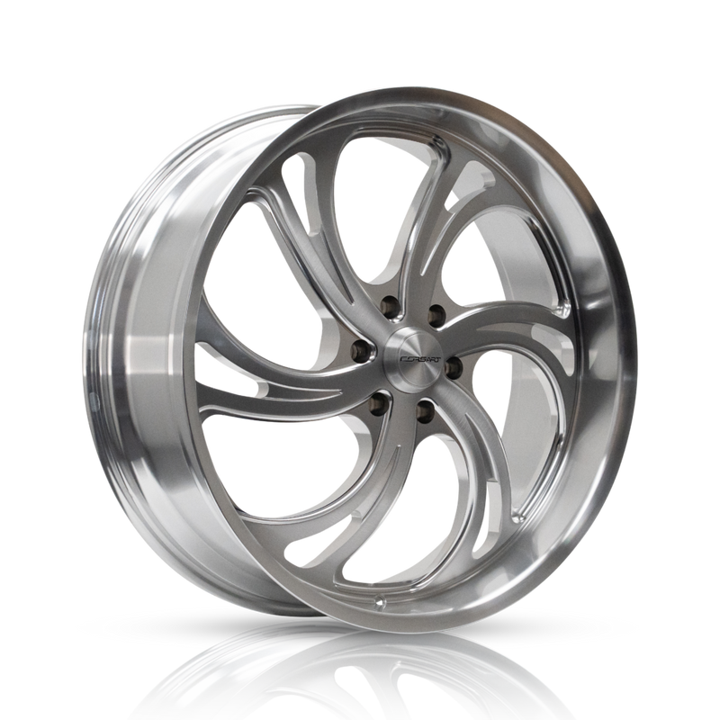 Corsart - Argon / 24x9 / 6x139.7 / ET24 - Brushed Milled Diamond Cut Lip (LEFT)-Wheels-Deviate Dezigns (DV8DZ9)