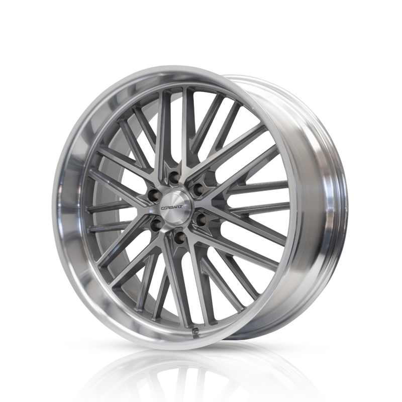 Corsart - Kingpin 6 / 24x9 / 6x135 / ET24 - Gloss Brushed With Diamond Cut Lip-Wheels-Deviate Dezigns (DV8DZ9)