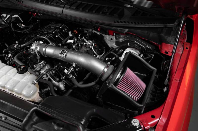 K&N 18-24 Ford F150 3.3L V6 Performance Air Intake System w/ Red Air Filter-Cold Air Intakes-Deviate Dezigns (DV8DZ9)