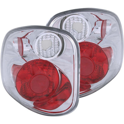 ANZO 2001-2003 Ford F-150 Taillights Chrome-Tail Lights-Deviate Dezigns (DV8DZ9)