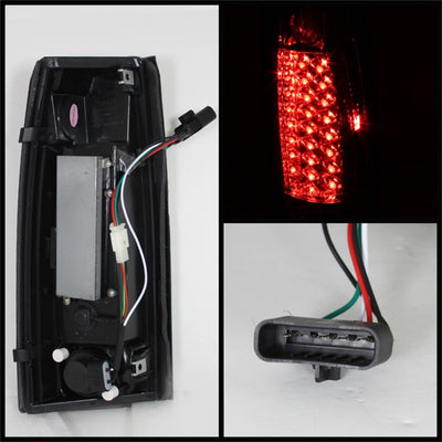 Spyder Chevy C/K Series 1500 88-98/Blazer 92-94 LED Tail Lights Chrm ALT-YD-CCK88-LED-C-Tail Lights-Deviate Dezigns (DV8DZ9)