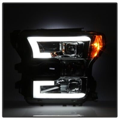 Spyder Ford F150 2015-2017 Projector Headlights - Light Bar DRL LED - Smoke PRO-YD-FF15015-LBDRL-SM-Headlights-Deviate Dezigns (DV8DZ9)