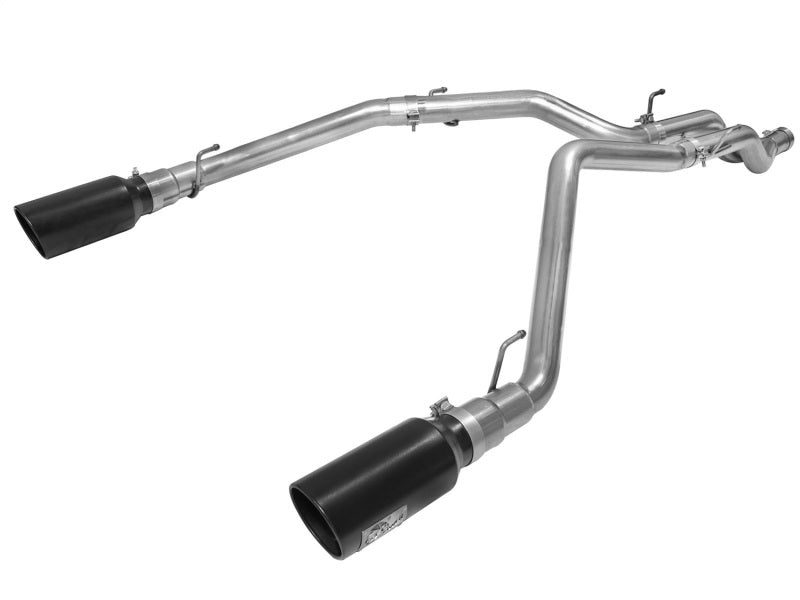 aFe MACHForce XP DPF-Back Exhaust 3in SS w/ 6in Black Tips 2014 Dodge Ram 1500 V6 3.0L EcoDiesel-DPF Back-Deviate Dezigns (DV8DZ9)