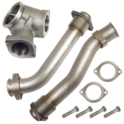 BD Diesel UpPipe Kit - Ford 1999.5-2003 7.3L PowerStroke-Connecting Pipes-Deviate Dezigns (DV8DZ9)