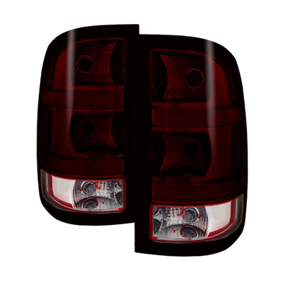 Xtune GMC Sierra 2007-2013 OEM Style Tail Light Red Smoked ALT-JH-GS07-OE-RSM-Tail Lights-Deviate Dezigns (DV8DZ9)