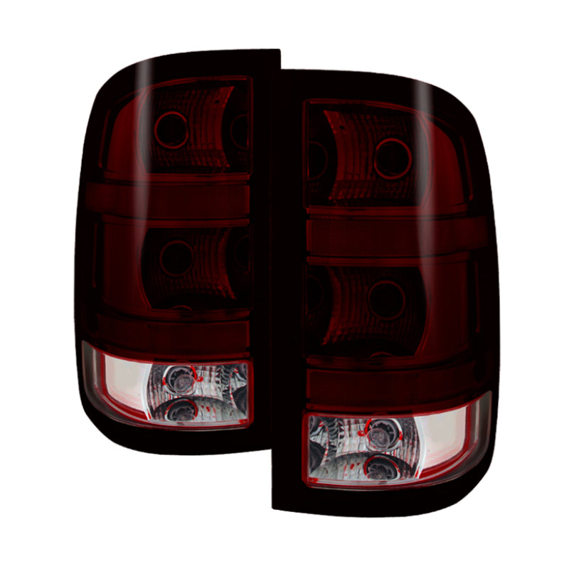 Xtune GMC Sierra 2007-2013 OEM Style Tail Light Red Smoked ALT-JH-GS07-OE-RSM-Tail Lights-Deviate Dezigns (DV8DZ9)