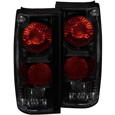 ANZO 1982-1994 Chevrolet S-10 Taillights Dark Smoke-Tail Lights-Deviate Dezigns (DV8DZ9)