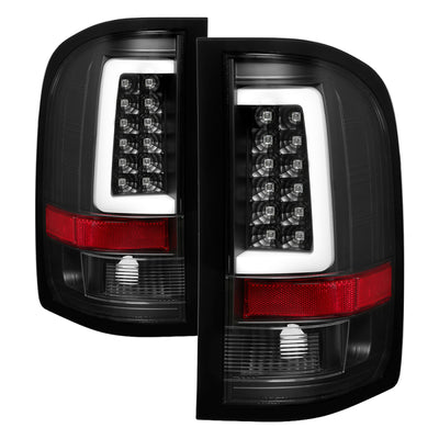 Spyder 07-13 Silverado (Will Not Work w/2010 921 Bulb) V3 LED Tail Lghts Blk ALT-YD-CS07V3-LBLED-BK-Tail Lights-Deviate Dezigns (DV8DZ9)