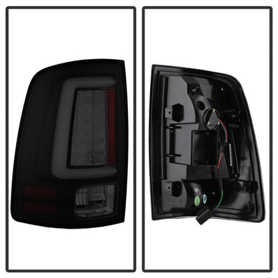 Spyder 13-14 Dodge Ram 1500 Light Bar LED Tail Lights - Black Smoke ALT-YD-DRAM13V2-LED-BSM-Tail Lights-Deviate Dezigns (DV8DZ9)