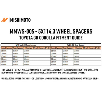 Mishimoto Wheel Spacers - 5x114.3 - 60.1 - 20 - M12 - Black-Wheel Spacers & Adapters-Deviate Dezigns (DV8DZ9)