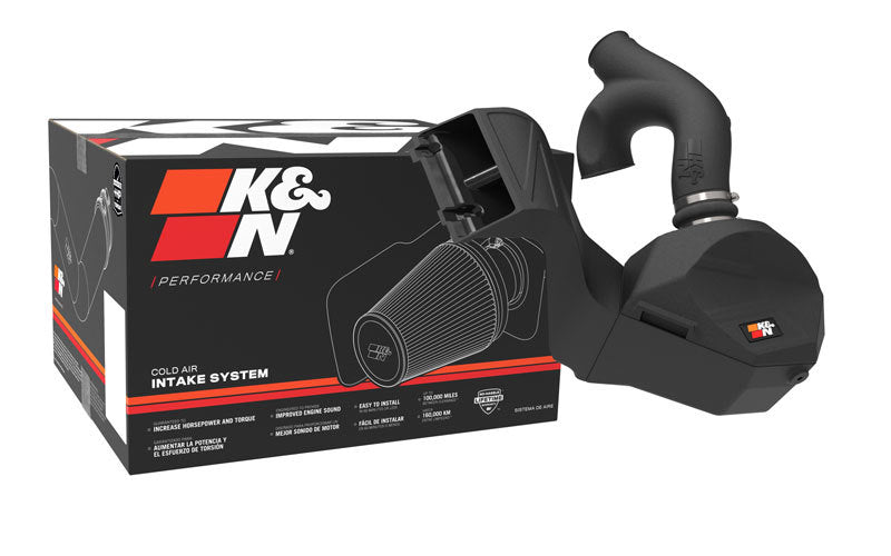 K&N 2021+ Ford F150 V6-3.5L/2.7L F/I Aircharger Performance Intake-Cold Air Intakes-Deviate Dezigns (DV8DZ9)