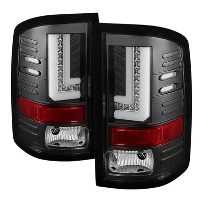 Spyder GMC Sierra 14-16 LED Tail Lights Black ALT-YD-GS14-LBLED-BK-Tail Lights-Deviate Dezigns (DV8DZ9)