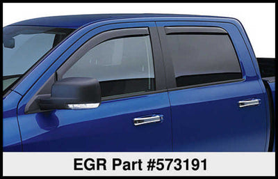 EGR 04+ Ford F/S Pickup / 06+ Lincoln MK LT In-Channel Window Visors - Set of 4 (573191)-Wind Deflectors-Deviate Dezigns (DV8DZ9)