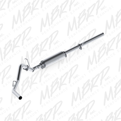 MBRP 2009-2013 Chev/GMC 1500 4.8/5.3L (excl 8ft bed) Cat Back Single Side AL P Series Exhaust-Catback-Deviate Dezigns (DV8DZ9)