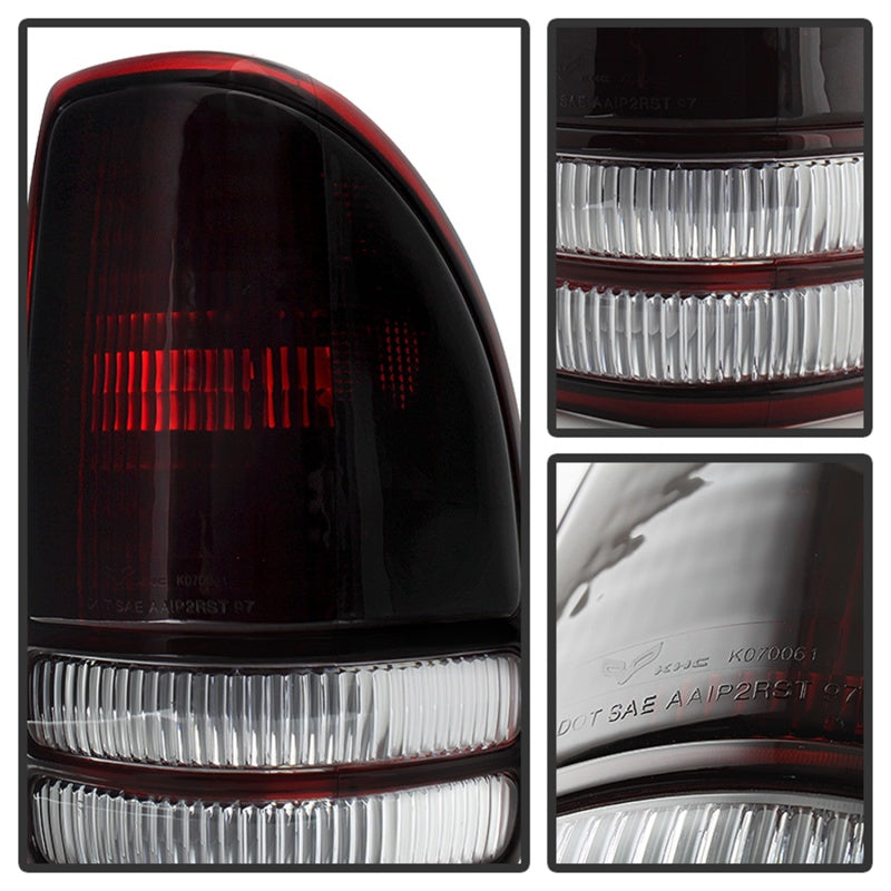 Xtune Dodge Dakota 1997-2004 OEM Style Tail Lights -Red Smoked ALT-JH-DDAK97-OE-RSM-Tail Lights-Deviate Dezigns (DV8DZ9)