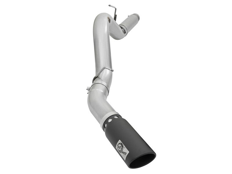 aFe Atlas Exhaust 5in DPF-Back Aluminized Steel w/ Black Tips 16-17 GM Diesel Truck V8-6.6L (td)-DPF Back-Deviate Dezigns (DV8DZ9)