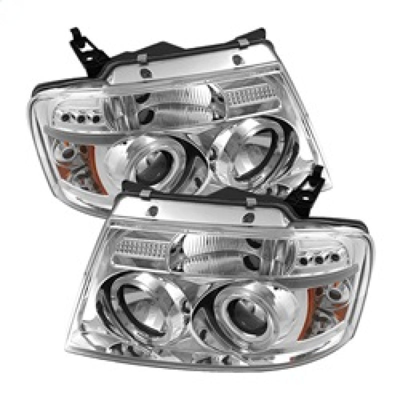 Spyder Ford F150 04-08 Projector Headlights Version 2 LED Halo LED Chrm PRO-YD-FF15004-HL-G2-C-Headlights-Deviate Dezigns (DV8DZ9)