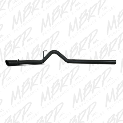 MBRP 10-12 Dodge 2500/3500 Cummins 6.7L Filter Back Single Side Black Coated Exhaust System-DPF Back-Deviate Dezigns (DV8DZ9)