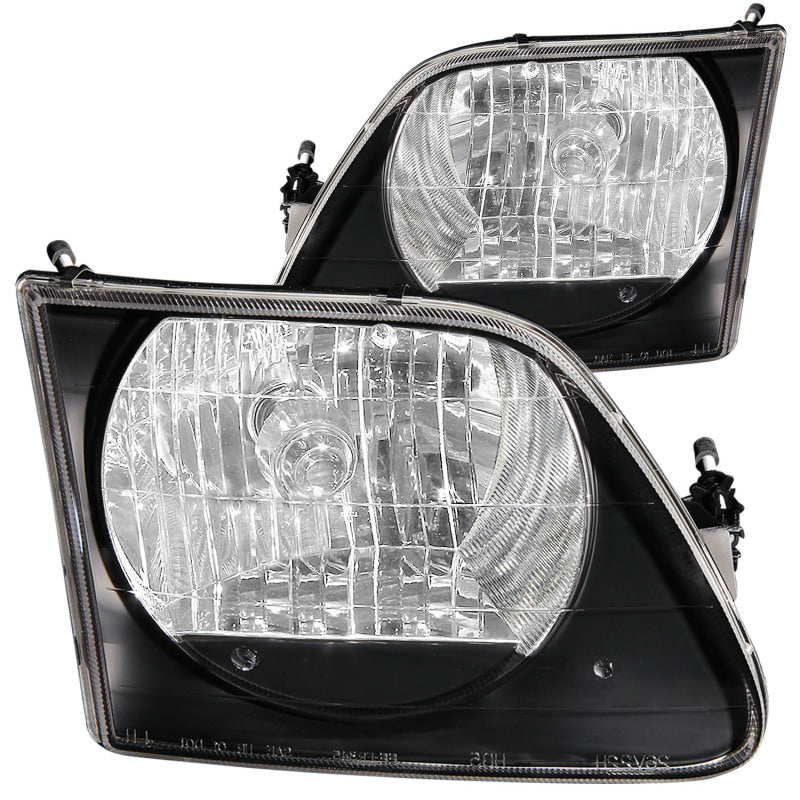 ANZO 1997.5-2003 Ford F-150 Crystal Headlights Black G2-Headlights-Deviate Dezigns (DV8DZ9)