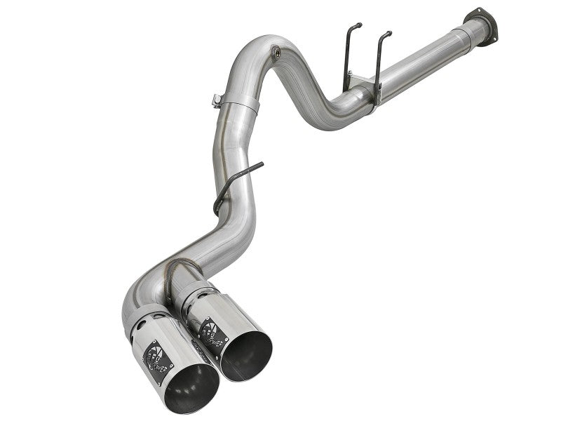 aFe Power 15-16 Ford F250/F350 6.7L Diesel Rebel XD 4in 409 SS DPF-Back Exhaust System - Pol Tips-DPF Back-Deviate Dezigns (DV8DZ9)