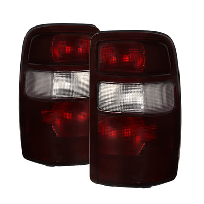 Xtune GMC Yukon 00-06 OEM Style Tail Lights w/ Black Rim Red Smoked ALT-JH-CSUB00-OE-RSM-Tail Lights-Deviate Dezigns (DV8DZ9)