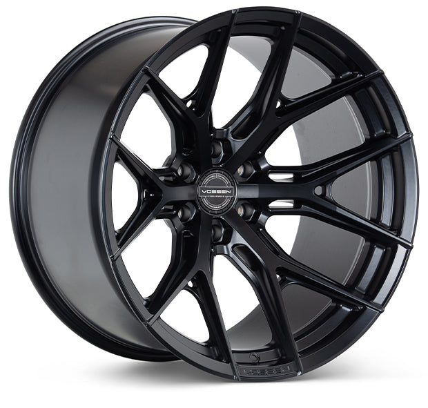 Vossen HF6-4 24x10 / 6x135 / ET25 / Deep Face / 87.1 - Satin Black Wheel-Wheels-Deviate Dezigns (DV8DZ9)