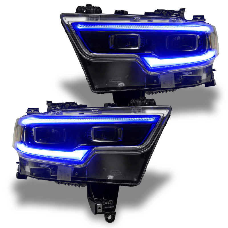 Oracle 19-21 RAM 1500 Headlight DRL Kit Proj. LED - RGBW+A w/ Simple Controller SEE WARRANTY-Headlights-Deviate Dezigns (DV8DZ9)