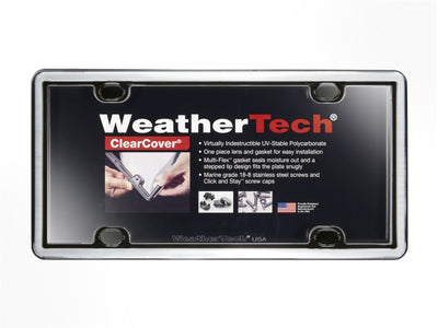 WeatherTech ClearCover Frame Kit - Chrome-License Frame-Deviate Dezigns (DV8DZ9)