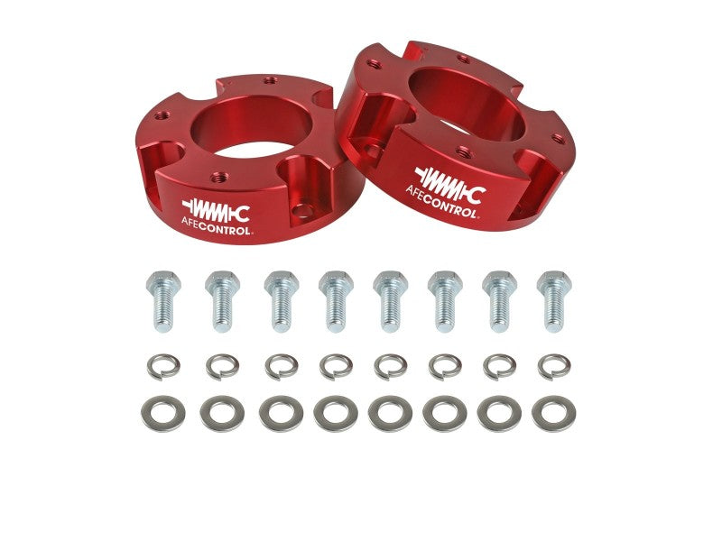 aFe CONTROL 1.875 IN Leveling Kit 22-23 Toyota Tundra - Red-Leveling Kits-Deviate Dezigns (DV8DZ9)