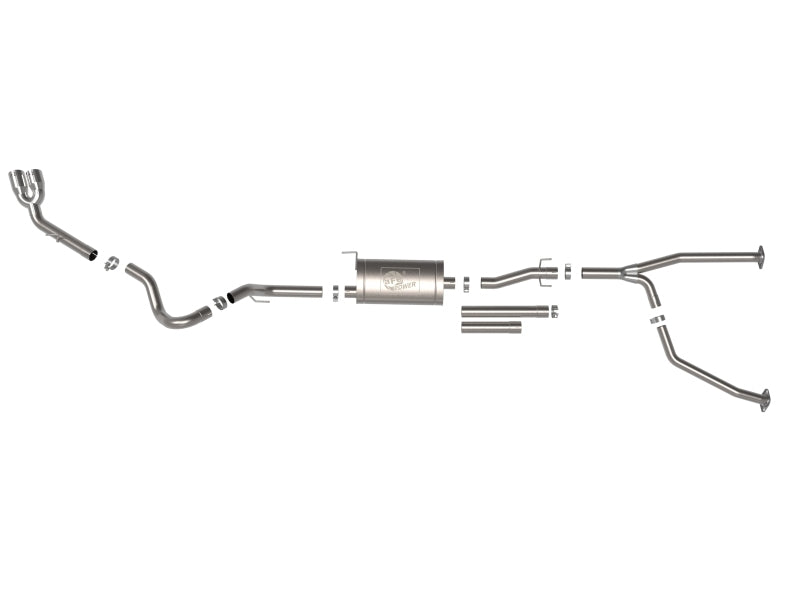 aFe 2022 Toyota Tundra V6-3.5L (tt) Vulcan Series 2.5in to 3in 304 SS Cat-Back Exhaust w/ Polish Tip-Catback-Deviate Dezigns (DV8DZ9)