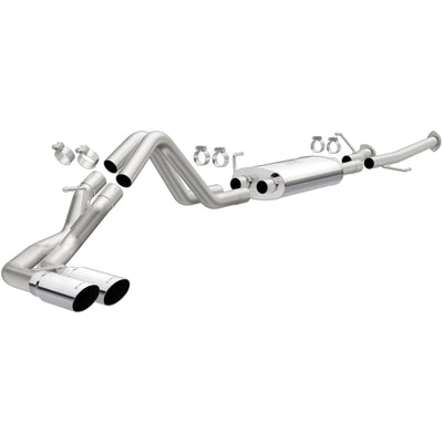 MagnaFlow 14 Toyota Tundra V8 4.6L/5.7L Stainless C/b Exhaust Dual same side pass. rear tire-Catback-Deviate Dezigns (DV8DZ9)