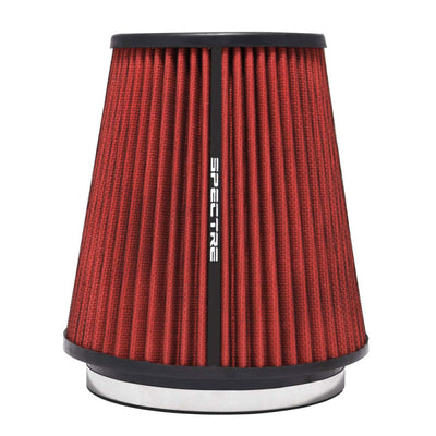 Spectre HPR Conical Air Filter 6in. Flange ID / 7.719in. Base OD / 8.5in. Tall - Red-Air Filters - Universal Fit-Deviate Dezigns (DV8DZ9)