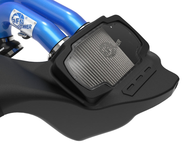 aFe 21-22 Ford F-150 Raptor V6-3.5L(tt) Momentum XP Cold Air Intake System Blue w/ Pro Dry S Filter-Air Filters - Universal Fit-Deviate Dezigns (DV8DZ9)