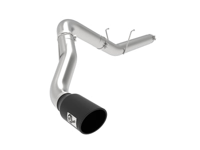 aFe ATLAS 5in Alum Steel DPF-Back Exhaust System w/Black Tip 19-20 Ram Diesel Trucks L6-6.7L (td)-DPF Back-Deviate Dezigns (DV8DZ9)