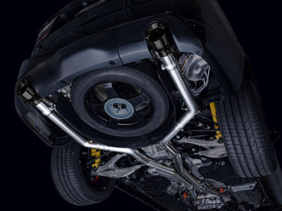 AWE Tuning 18-23 Dodge Durango SRT & Hellcat Track Edition Exhaust - Diamond Black Tips-Catback-Deviate Dezigns (DV8DZ9)