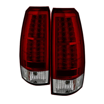 Spyder Chevy Avalanche 07-13 LED Tail Lights Red Clear ALT-YD-CAV07-LED-RC-Tail Lights-Deviate Dezigns (DV8DZ9)